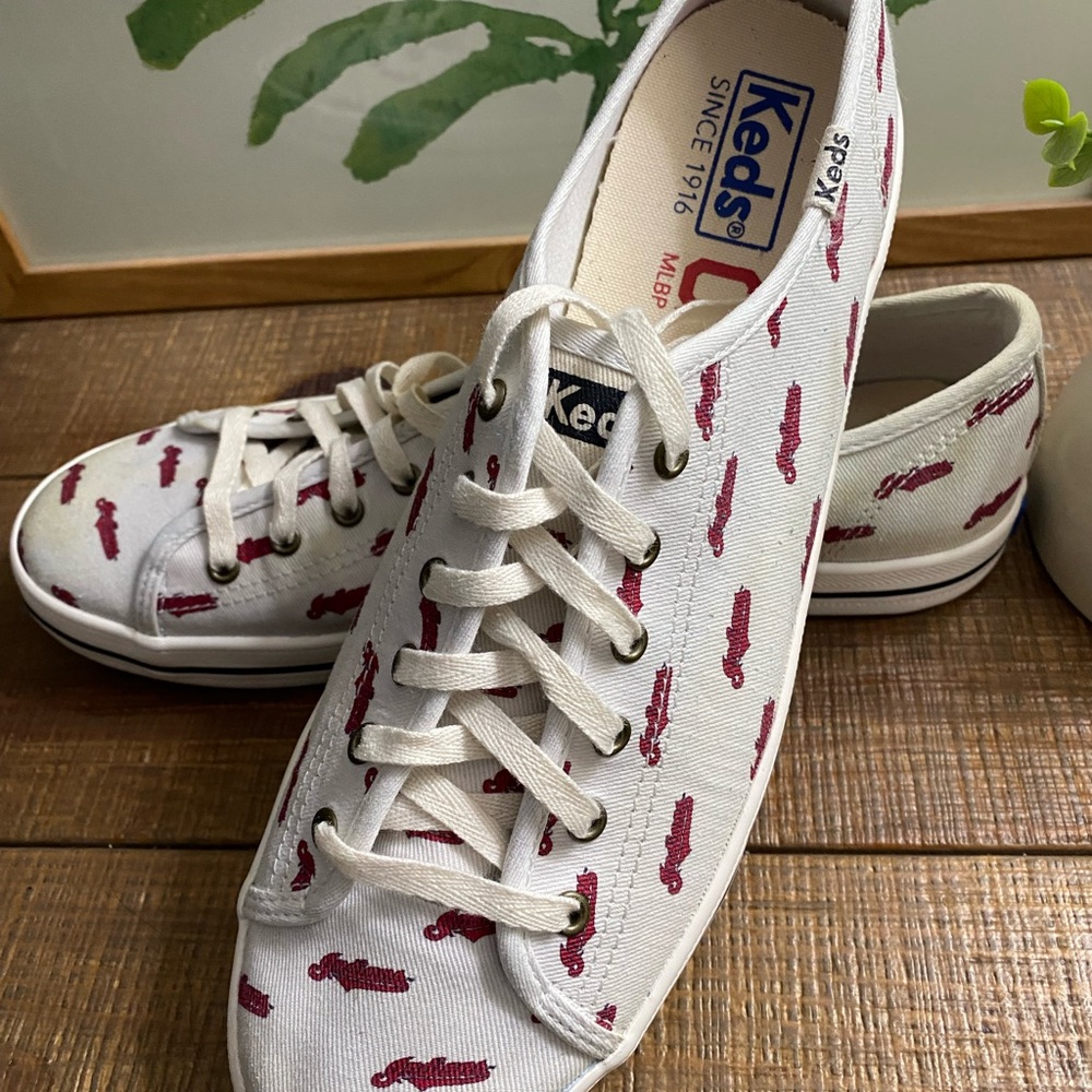 Keds Canvas Sneakers with CLEVELAND INDIANS logo